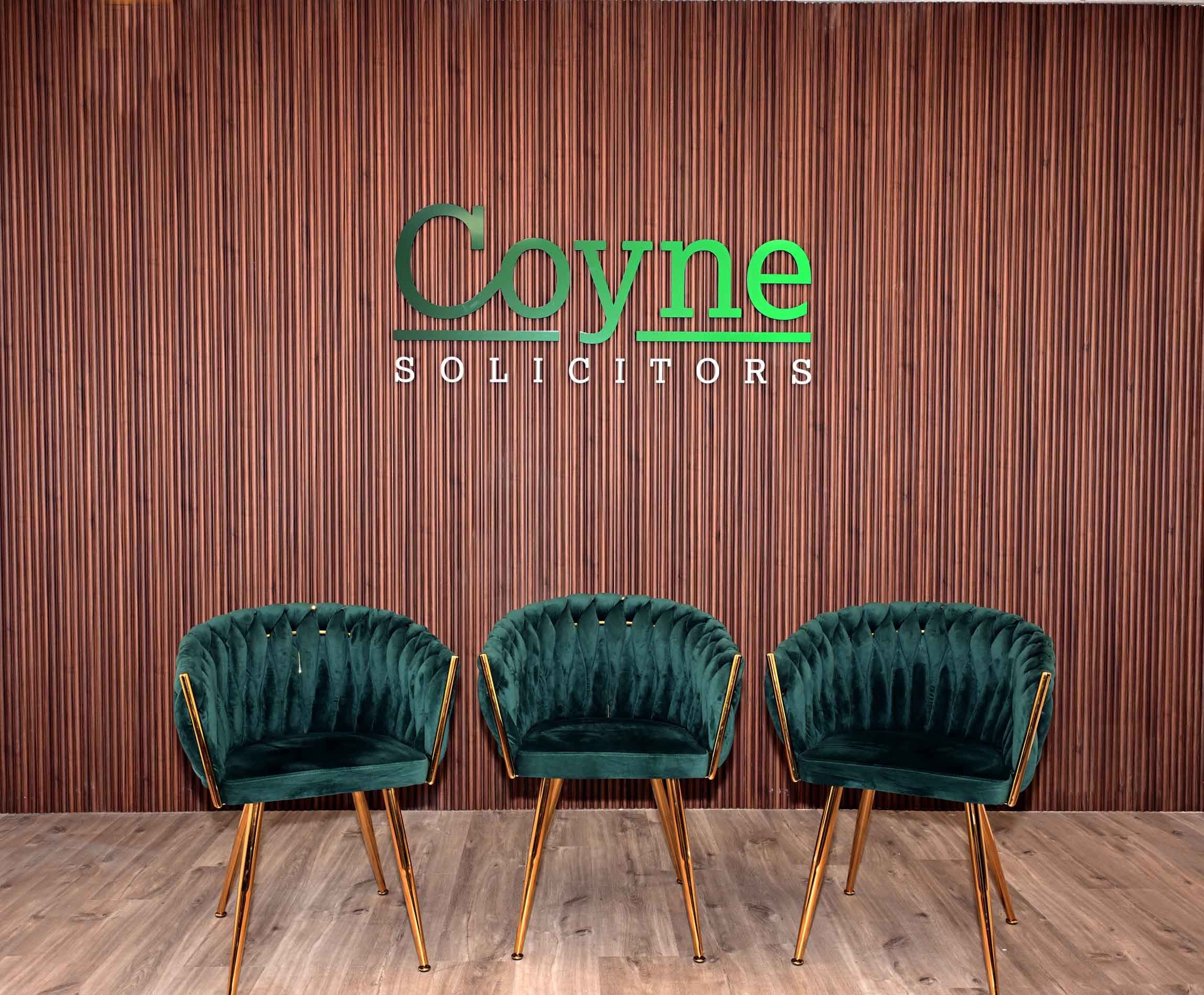 The reception area at the Coyne Solicitors office in Lucan